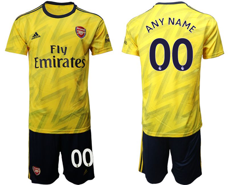 Men 2019-2020 club Arsenal away customized yellow Soccer Jerseys